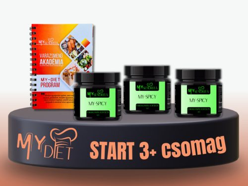 My-Diet Start 3+ csomag -  Magyaros pack (Zöldséges - paprikás - fűszeres-citromos-fokhagymás) MySpicy, MyDiet könyv