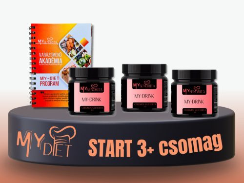 My-Diet Start 3+ csomag - Summer pack (Mangó-maracuja, Maracujás limonádé, Cseresznyevirágos limonádé) MyDrink, MyDiet könyv