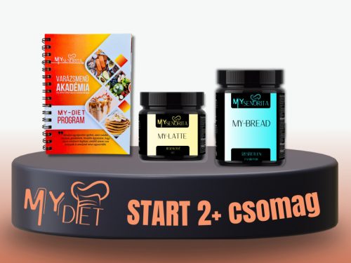 My-Diet Start 2+ csomag - Bögrés süti pack (bundázó, mascaporne-vanilia), MyDiet könyv